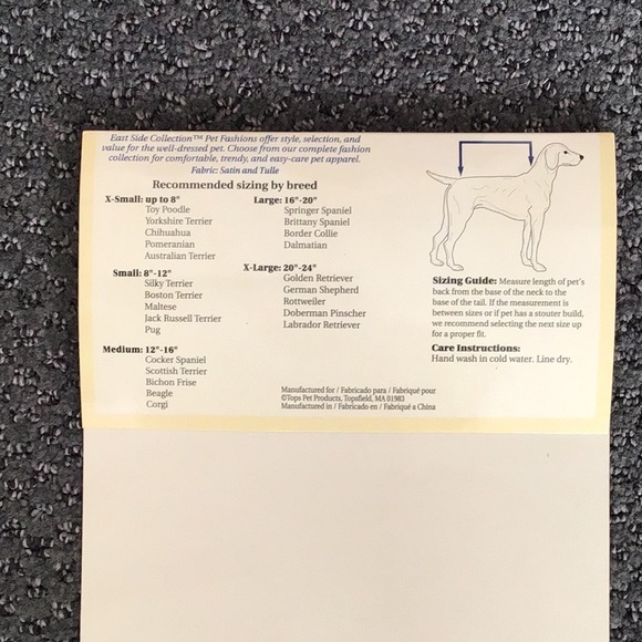 NWOT Dog Party Dress & Raincoat - Picture 4 of 4